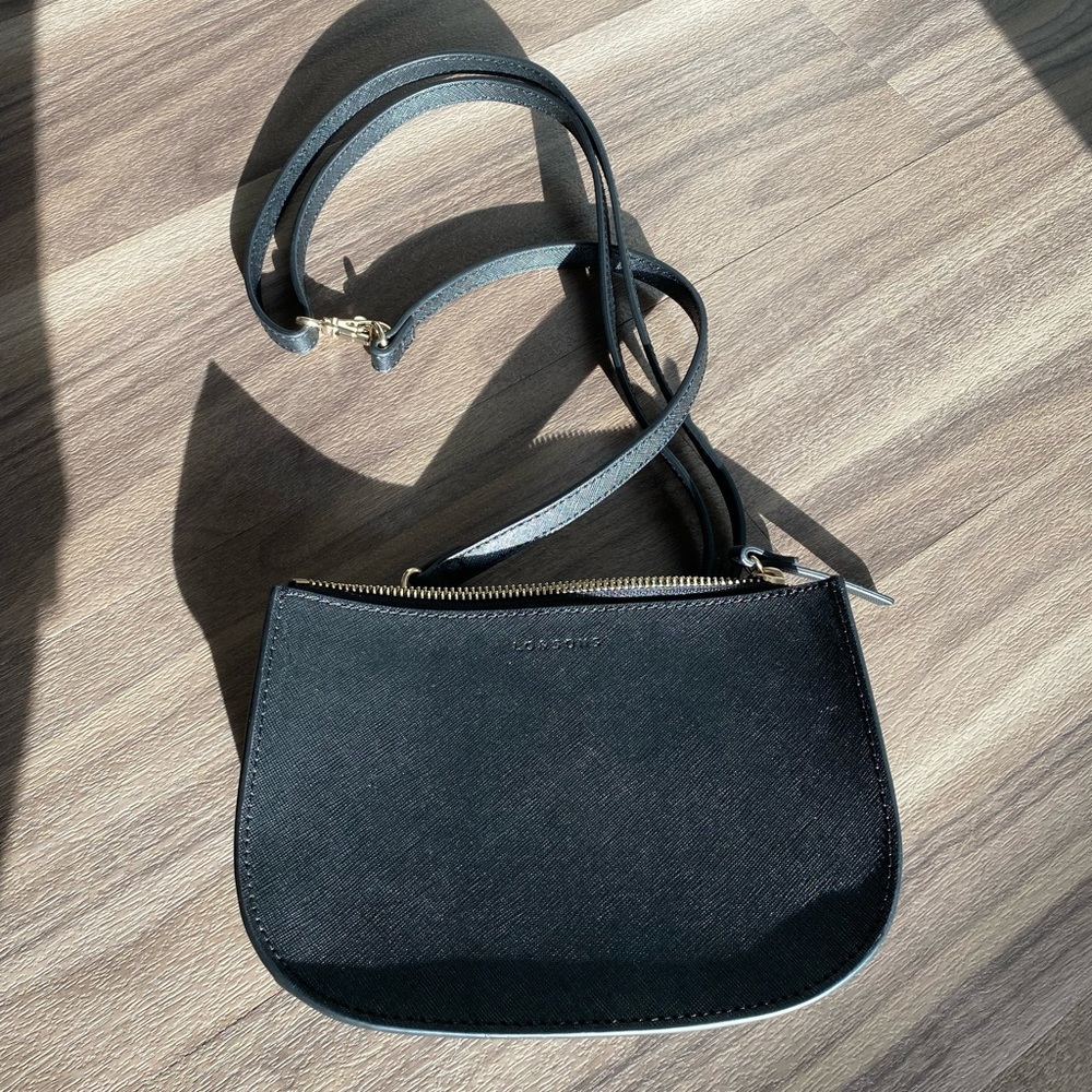 Lo & Sons Waverley 2 (Black Saffiano Leather, Gold Hardware, Grey Interior)